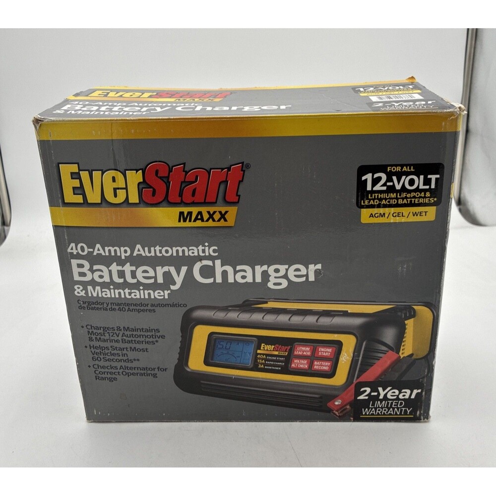 Everstart Maxx 40A Engine Start/15A Rapid Charge/ 3A Battery Maintainer BC40BE